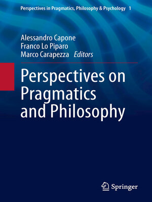 cover image of Perspectives on Pragmatics and Philosophy